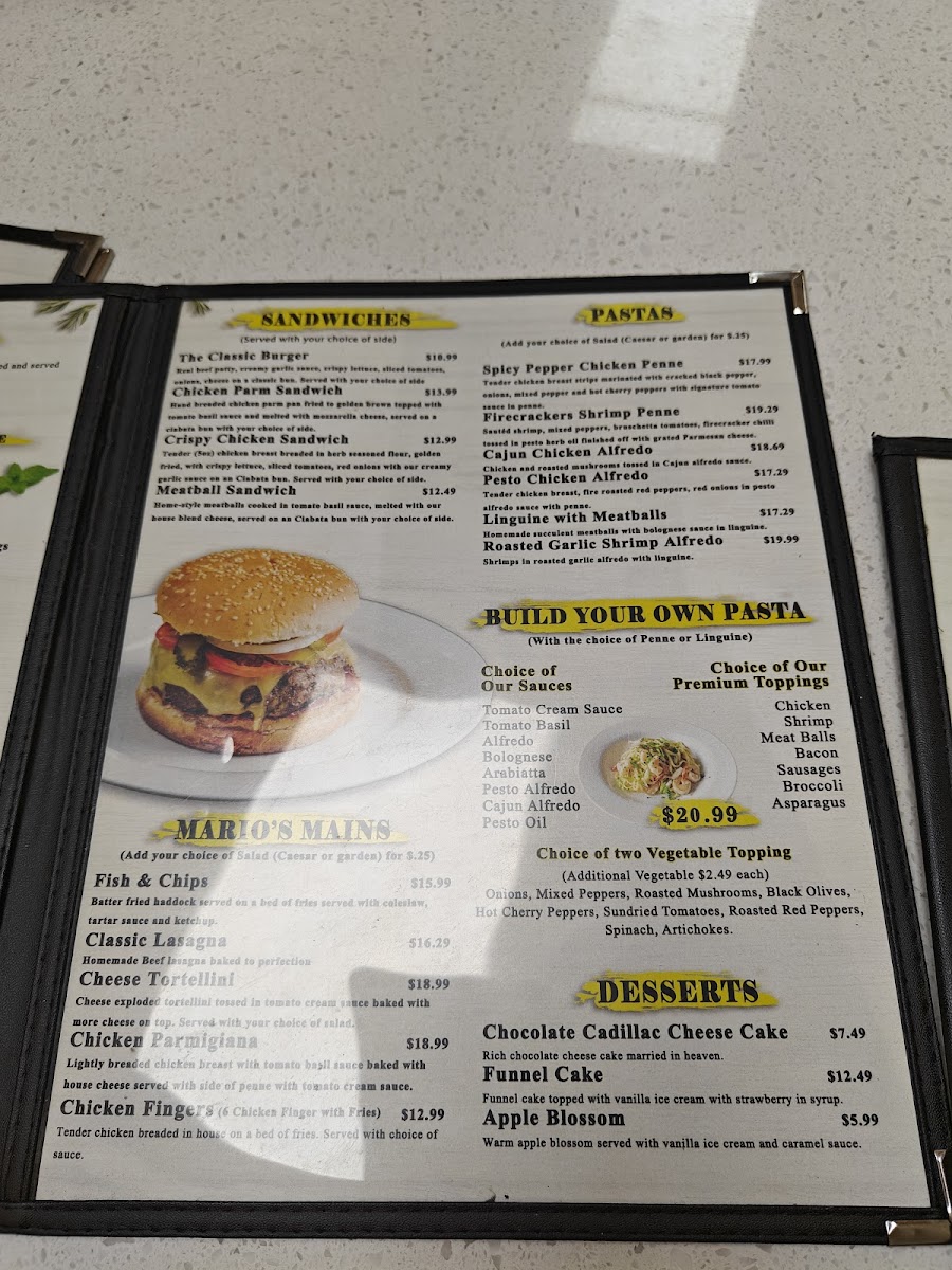 Menu Mario's Pizza Kitchen-10