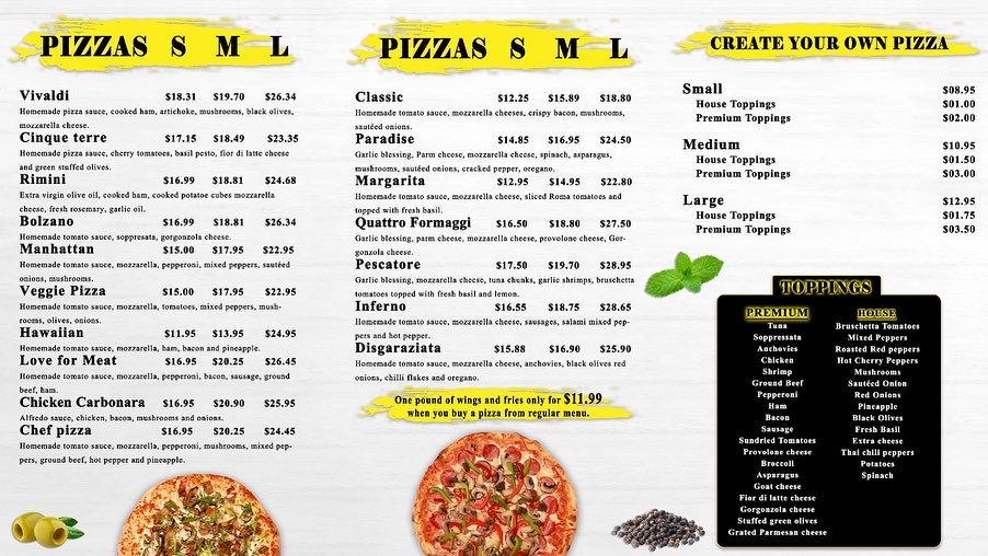 Menu Mario's Pizza Kitchen-2