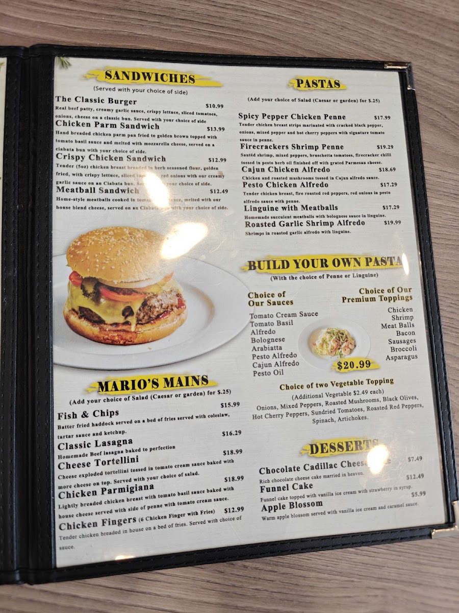 Menu Mario's Pizza Kitchen-4