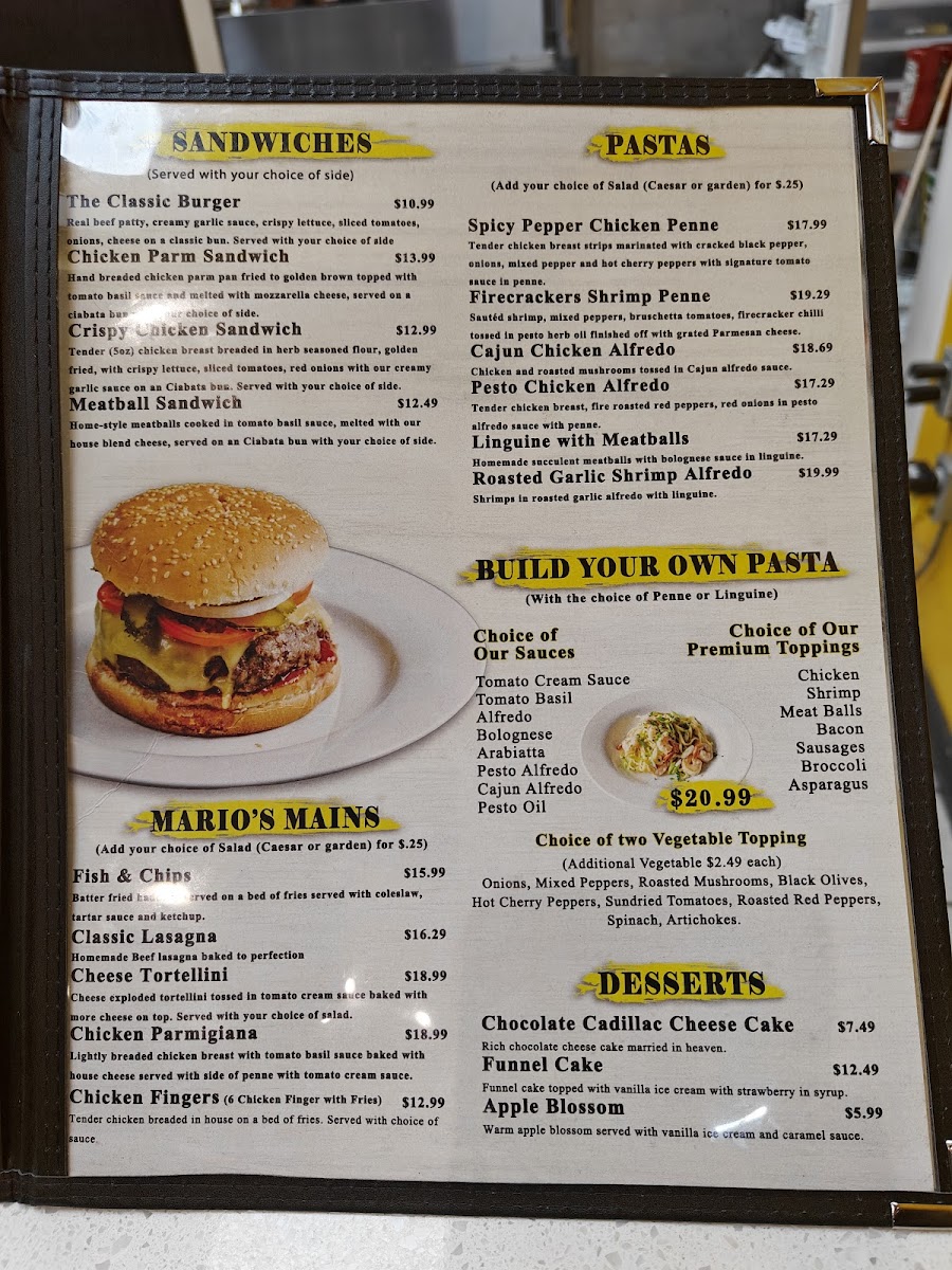 Menu Mario's Pizza Kitchen-7